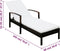 vidaXL - Ligbed - met - kussen - poly - rattan - bruin