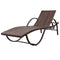 vidaXL - Ligbed - met - kussen - poly - rattan - bruin