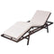 vidaXL - Ligbed - met - kussen - poly - rattan - bruin