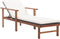 vidaXL - Ligbed - met - kussen - poly - rattan - en - massief - acaciahout - zwart
