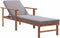 vidaXL - Ligbed - met - kussen - poly - rattan - en - massief - acaciahout - grijs