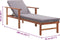 vidaXL - Ligbed - met - kussen - poly - rattan - en - massief - acaciahout - grijs