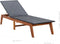 vidaXL - Ligbed - met - kussen - poly - rattan - en - massief - acaciahout