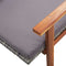 vidaXL - Ligbed - met - kussen - poly - rattan - en - massief - acaciahout - grijs