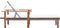 vidaXL - Ligbed - met - kussen - poly - rattan - en - massief - acaciahout - zwart