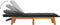 vidaXL - Ligbed - met - kussen - poly - rattan - en - massief - acaciahout