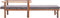 vidaXL - Ligbed - met - kussen - poly - rattan - en - massief - acaciahout - grijs