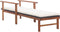 vidaXL - Ligbed - met - kussen - poly - rattan - en - massief - acaciahout - zwart