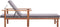 vidaXL - Ligbed - met - kussen - poly - rattan - en - massief - acaciahout - grijs