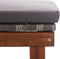 vidaXL - Ligbed - met - kussen - poly - rattan - en - massief - acaciahout - grijs