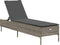vidaXL - Ligbed - met - kussen - poly - rattan - grijs