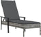 vidaXL - Ligbed - met - kussen - poly - rattan - grijs