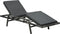 vidaXL - Ligbed - met - kussen - poly - rattan - grijs