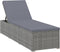 vidaXL - Ligbed - met - kussen - poly - rattan - grijs