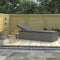 vidaXL - Ligbed - met - kussen - poly - rattan - grijs