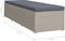 vidaXL - Ligbed - met - kussen - poly - rattan - grijs