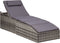 vidaXL - Ligbed - met - kussen - poly - rattan - grijs