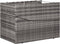 vidaXL - Ligbed - met - kussen - poly - rattan - grijs