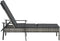 vidaXL - Ligbed - met - kussen - poly - rattan - grijs