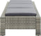 vidaXL - Ligbed - met - kussen - poly - rattan - grijs