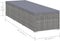 vidaXL - Ligbed - met - kussen - poly - rattan - grijs
