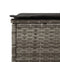 vidaXL - Ligbed - met - kussen - poly - rattan - grijs