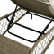 vidaXL - Ligbed - met - kussen - poly - rattan - grijs