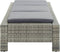 vidaXL - Ligbed - met - kussen - poly - rattan - grijs