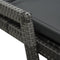 vidaXL - Ligbed - met - kussen - poly - rattan - grijs