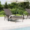 vidaXL - Ligbed - met - kussen - poly - rattan - grijs