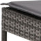 vidaXL - Ligbed - met - kussen - poly - rattan - grijs