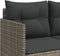 vidaXL - Ligbed - met - kussen poly - rattan - grijs