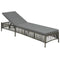 vidaXL - Ligbed - met - kussen - poly - rattan - grijs