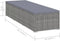 vidaXL - Ligbed - met - kussen - poly - rattan - grijs