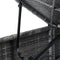 vidaXL - Ligbed - met - kussen - poly - rattan - grijs