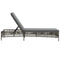 vidaXL - Ligbed - met - kussen - poly - rattan - grijs