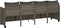 vidaXL - Ligbed - met - kussen poly - rattan - grijs