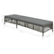 vidaXL - Ligbed - met - kussen - poly - rattan - grijs