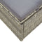 vidaXL - Ligbed - met - kussen - poly - rattan - grijs