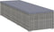 vidaXL - Ligbed - met - kussen - poly - rattan - grijs