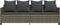 vidaXL - Ligbed - met - kussen poly - rattan - grijs