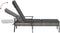 vidaXL - Ligbed - met - kussen - poly - rattan - grijs