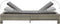 vidaXL - Ligbed - met - kussen - poly - rattan - grijs