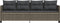 vidaXL - Ligbed - met - kussen poly - rattan - grijs