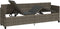 vidaXL - Ligbed - met - kussen poly - rattan - grijs