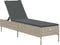 vidaXL - Ligbed - met - kussen - poly - rattan - lichtgrijs