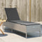 vidaXL - Ligbed - met - kussen - poly - rattan - lichtgrijs
