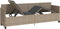vidaXL - Ligbed - met - kussen poly - rattan - lichtgrijs