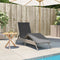 vidaXL - Ligbed - met - kussen - poly - rattan - lichtgrijs