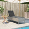 vidaXL - Ligbed - met - kussen - poly - rattan - lichtgrijs